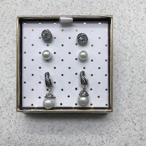 Silver Earring Set from JCPenney